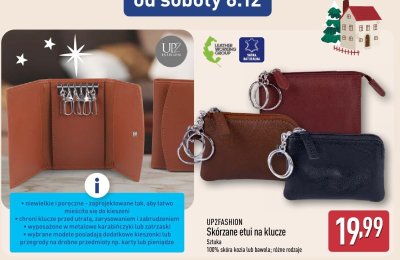 Skórzane etui na klucze UP2FASHION promocja w Aldi