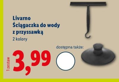Ściągaczka do wody z przyssawką promocja w Lidl