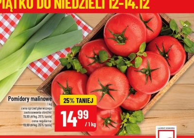 Pomidory malinowe promocja w POLOmarket