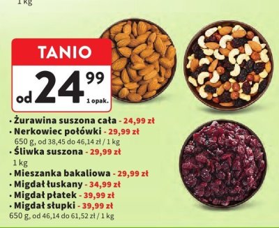 Mieszanka bakaliowa promocja w Intermarche