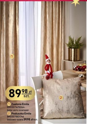 Poduszka Emila 5903571801746 beżowo-szara promocja w Castorama