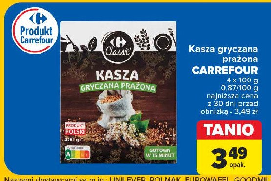 Kasza gryczana prażona Carrefour promocja