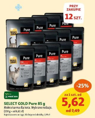 Karma SELECT GOLD Pure 85 g promocja w MAXI ZOO