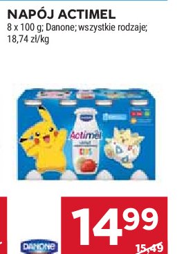 Jogurt kids truskawka i banan Danone actimel promocja w Stokrotka