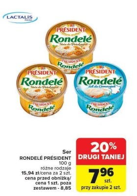 Ser Rondele różne rodzaje President promocja