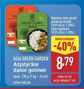 Danie red curry Asia green garden promocja
