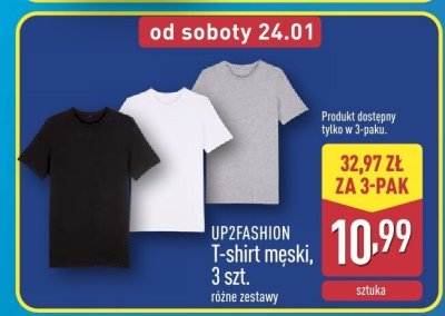 T-shirt męski, 3 szt. promocja w Aldi