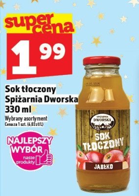 Sok tłoczony Spiżarnia Dworska 330 ml promocja w TOPAZ