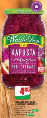 Kapusta czerwona z jabłkiem WaldiBen promocja w Dino