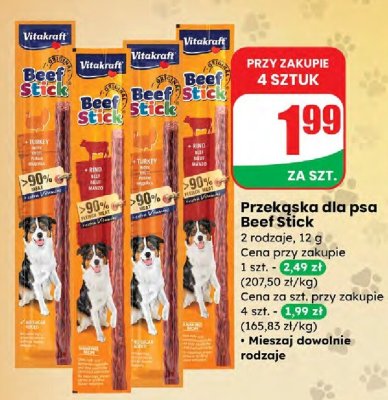 Przekąska dla psa Beef Stick  promocja w Dino