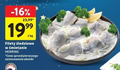 Filety śledziowe w śmietanie HERRING promocja w Intermarche