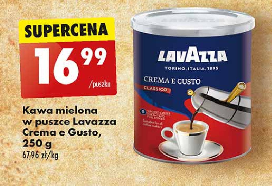 Kawa LAVAZZA CREMA & GUSTO CLASSICO promocja