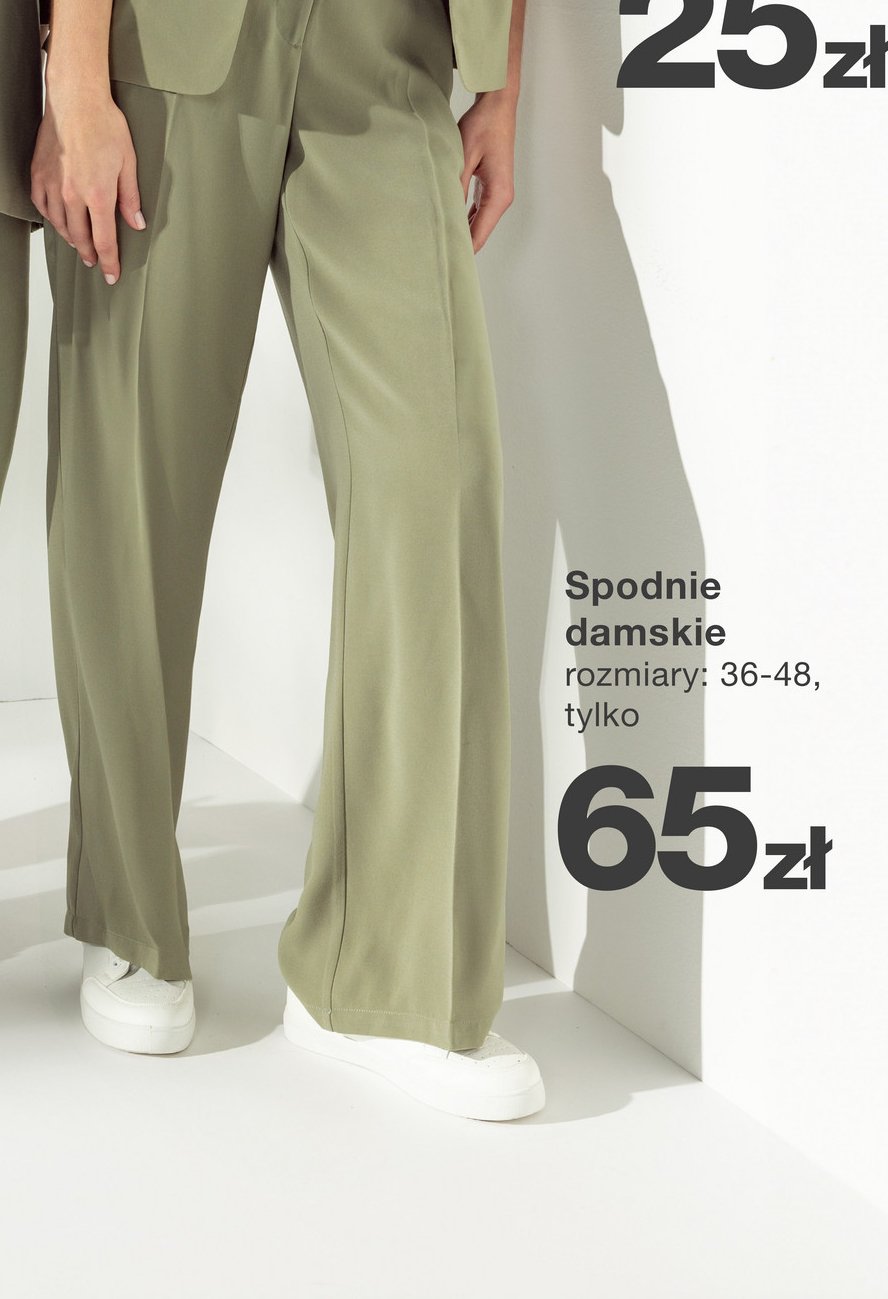 Spodnie damskie 36-48 promocja w KiK