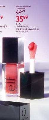 Olejek e.l.f., olejek do ust, It's Giving Guava, 7,6 ml promocja w Rossmann