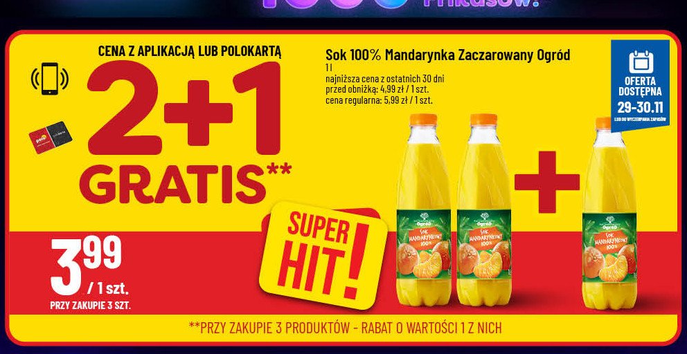 Sok mandarynkowy Zaczarowany ogród promocja