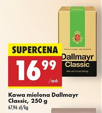 Kawa Dallmayr classic promocja w Biedronka