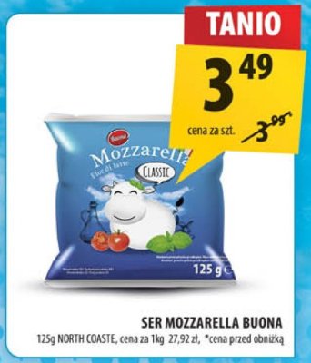 Ser Mozzarella Buona North Coast promocja w Arhelan