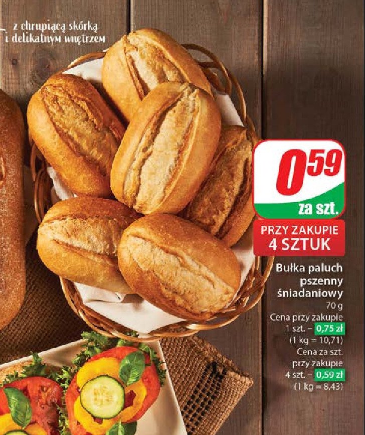 Bułka paluch pszenny promocja