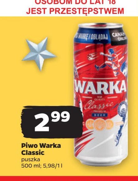 Piwo Warka promocja w Netto