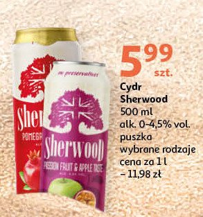 Cydr Sherwood passion fruit & apple promocja