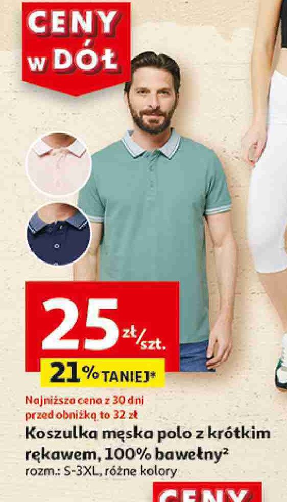 Koszulka męska gładka s-xxl Auchan inextenso promocja