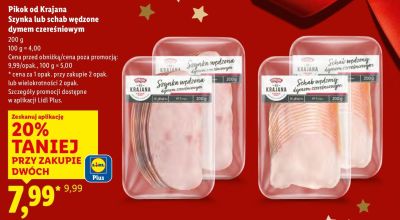 Szynka wędzona 200g promocja w Lidl