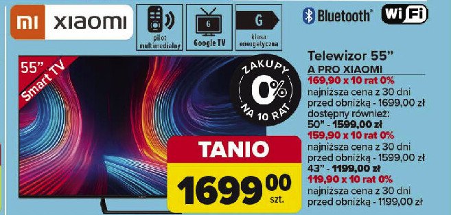 Telewizor a pro 43'' Xiaomi promocja