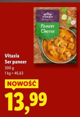 Ser paneer Vitasia promocja w Lidl