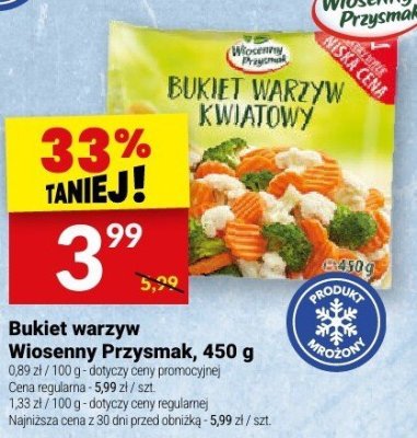 Bukiet warzyw Wiosenny Przysmak, 450 g promocja w Twój Market