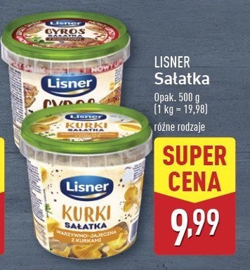 Sa艂atka z kurczakiem gyros Lisner promocja