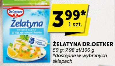 Żelatyna Dr.Oetker promocja w Euro Sklep