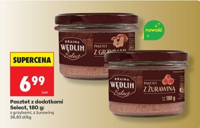 Pasztet z grzybami Kraina Wedlin Select promocja w Biedronka