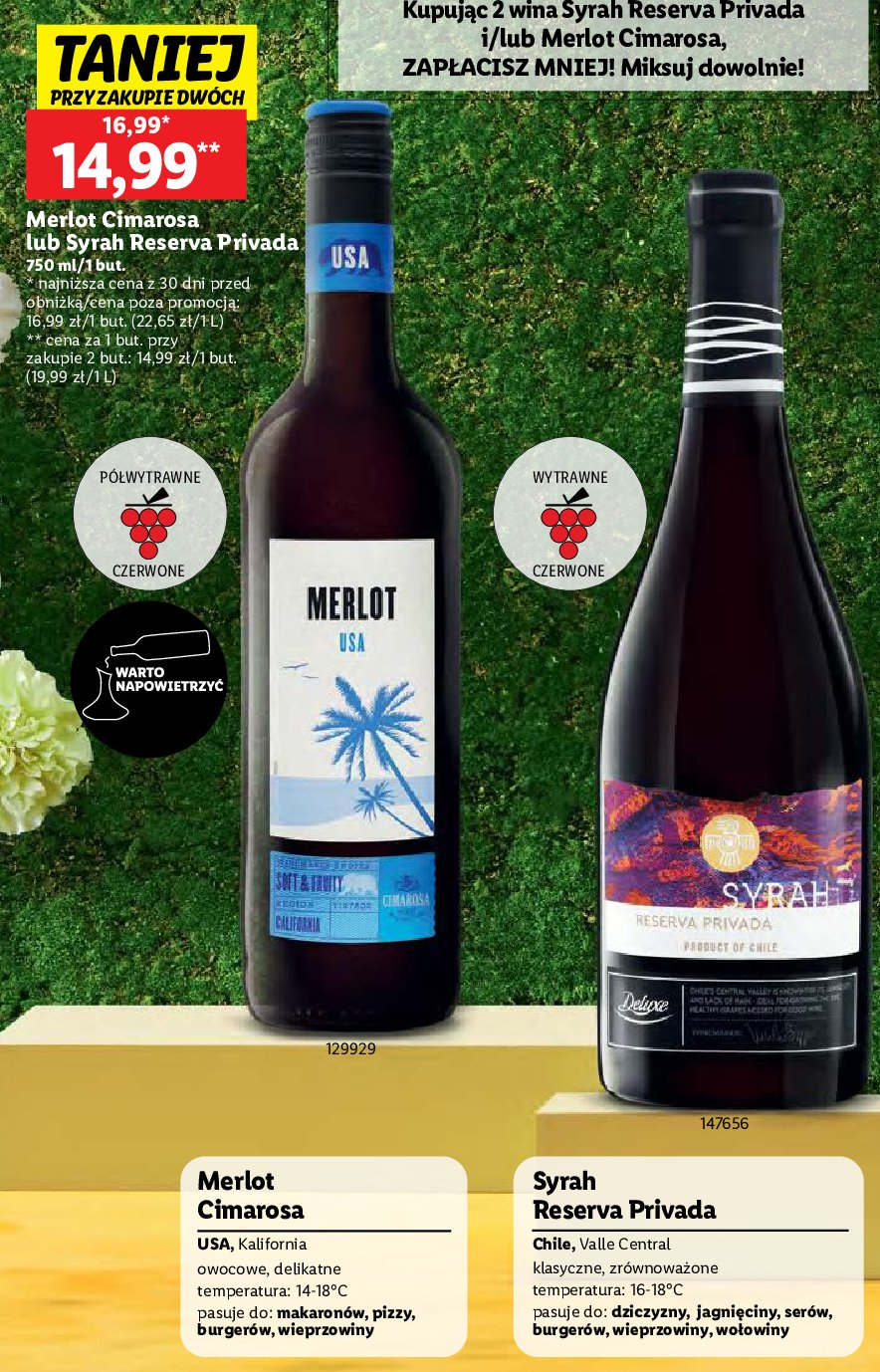 Wino Syrah reserva privada promocja