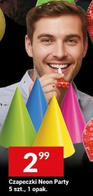 Czapeczki Neon Party 5 szt., 1 opak. promocja w Twój Market