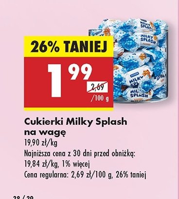 Cukierki Milky splash toffee promocja