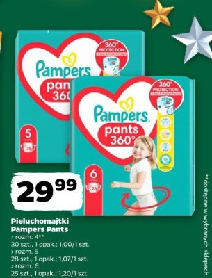 Pieluchomajtki Pampers Pants różne rodzaje rozm. 6 promocja w Netto