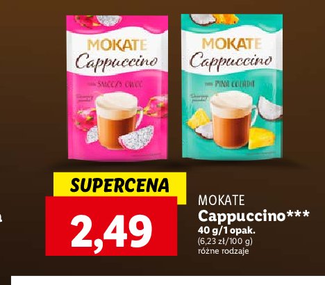 Cappuccino pina colada Mokate cappuccino promocja