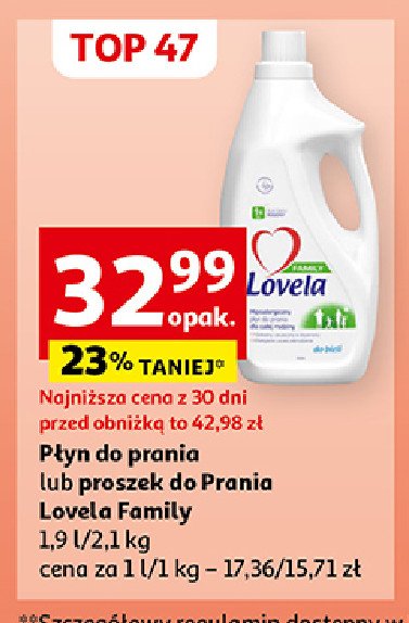 Płyn do prania bieli family Lovela promocja