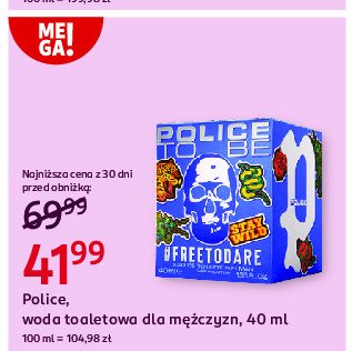Woda toaletowa Police to be #freetodare promocja w Rossmann
