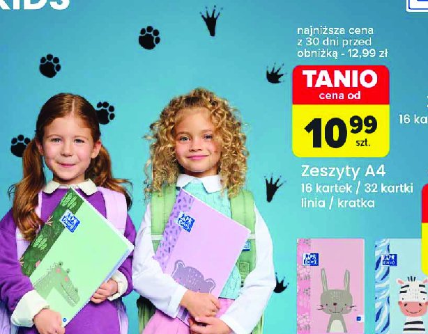 Zeszyt a4 16 kartek kratka Oxford promocja