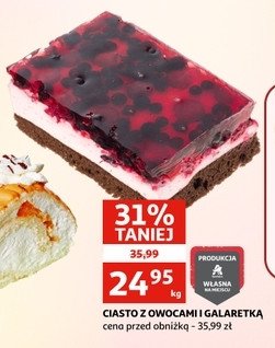 Ciasto z owocami i galaretk膮 promocja
