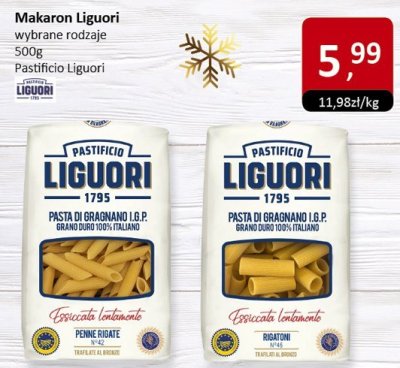 Makaron Liguori wybrane rodzaje promocja w Market Point