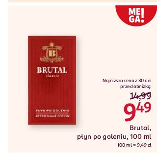 Płyn po goleniu Brutal classic promocja