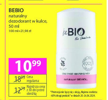 Naturalny dezodorant kwiat japońskiej wiśni Bebio cosmetics promocja