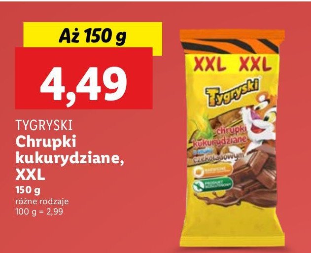 Chrupki czekoladowe Tygryski promocja