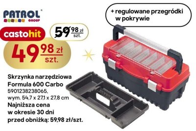 Skrzynka narzędziowa Formula 600 Carbo Patrol promocja w Castorama