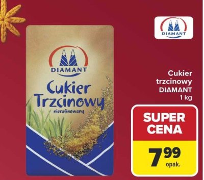 Cukier trzcinowy DIAMANT promocja w Carrefour