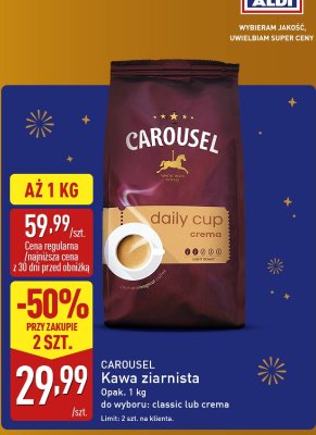 Kawa ziarnista promocja w Aldi