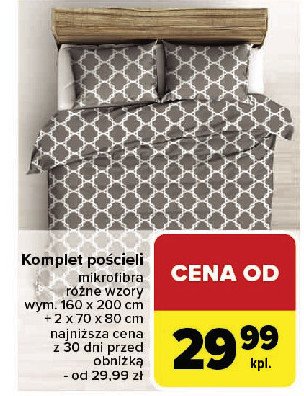 Komplet pościeli z mikrofibry 160 x 200 xm + 2x 70 x 80 cm promocja