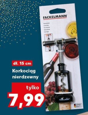 Korkociąg nierdzewny promocja w Kaufland